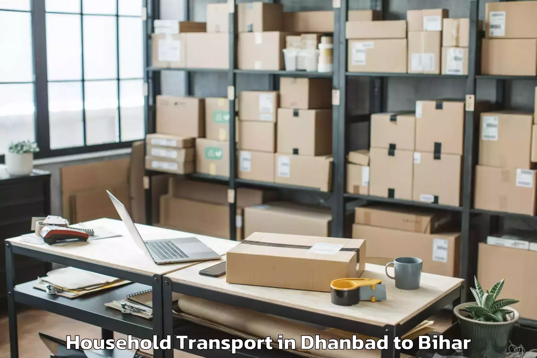 Dhanbad to Katiya Household Transport